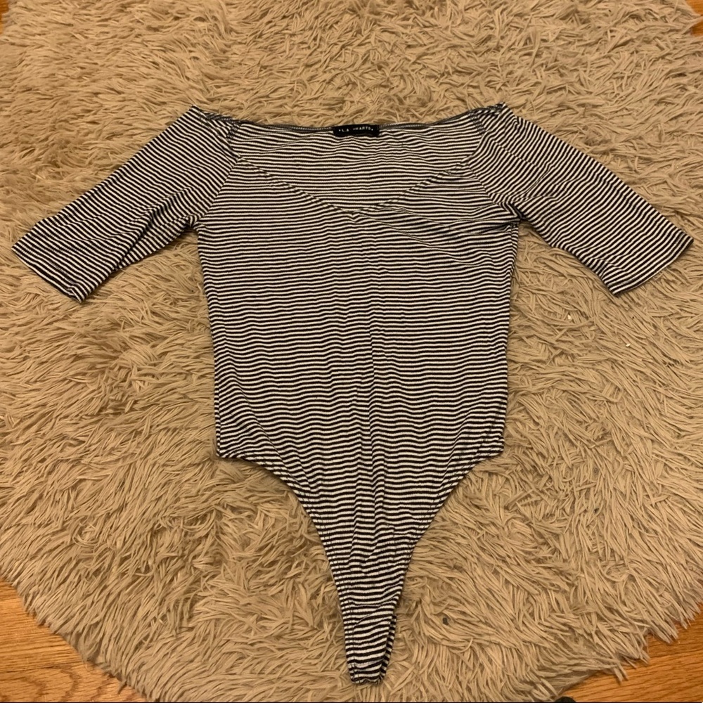 PacSun Striped Sleeve Bodysuit